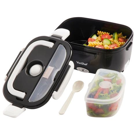 portable heated electric lunch box review|reusable electric lunch box containers.